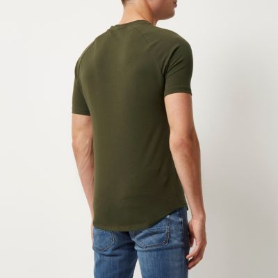 Dark green raglan t-shirt